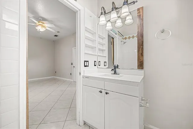 an empty room that has a window