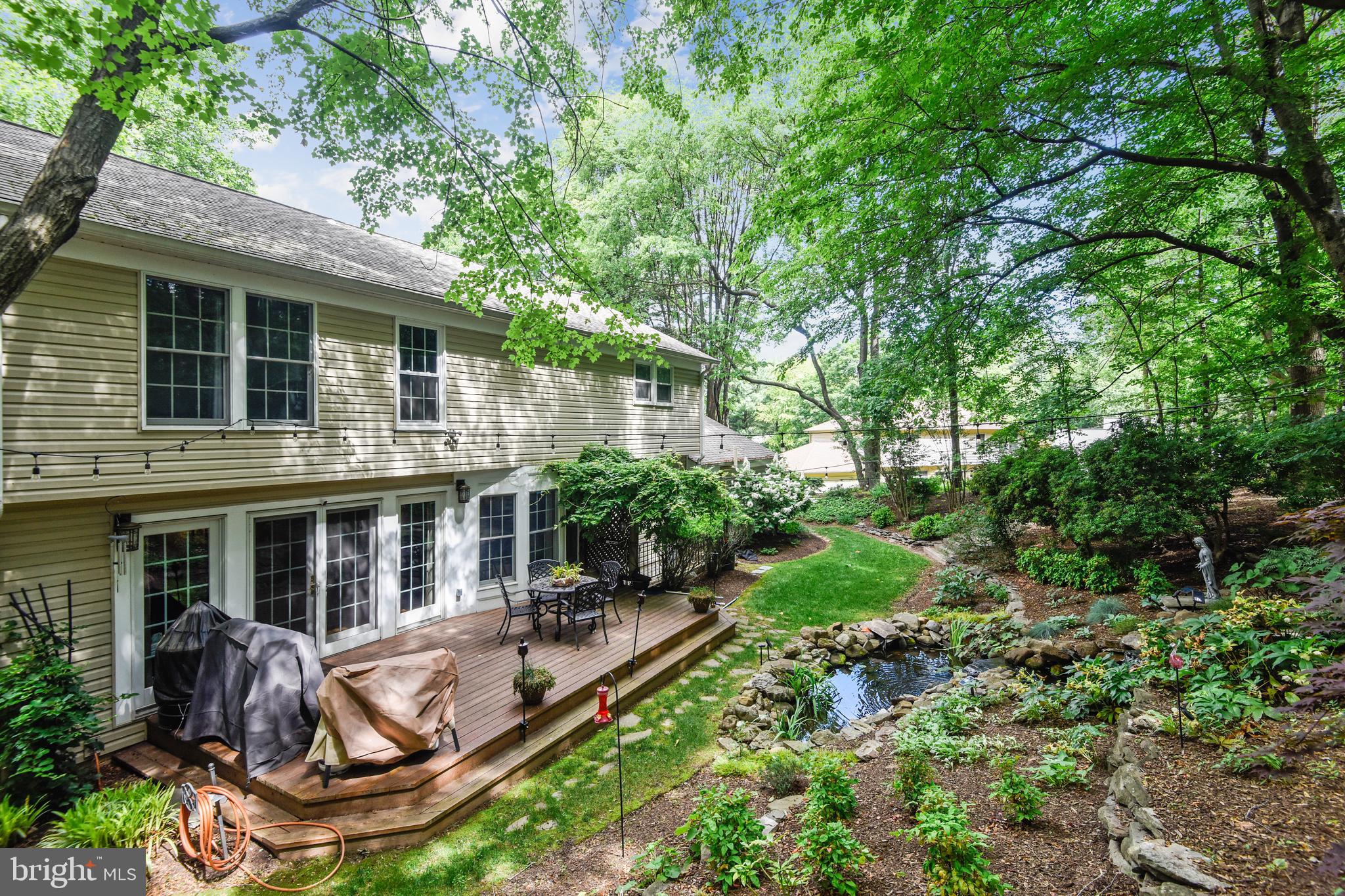 1515 Stuart Road Reston, VA 20194 - Photo 11 of 81 Back deck/patio with waterfall off family room