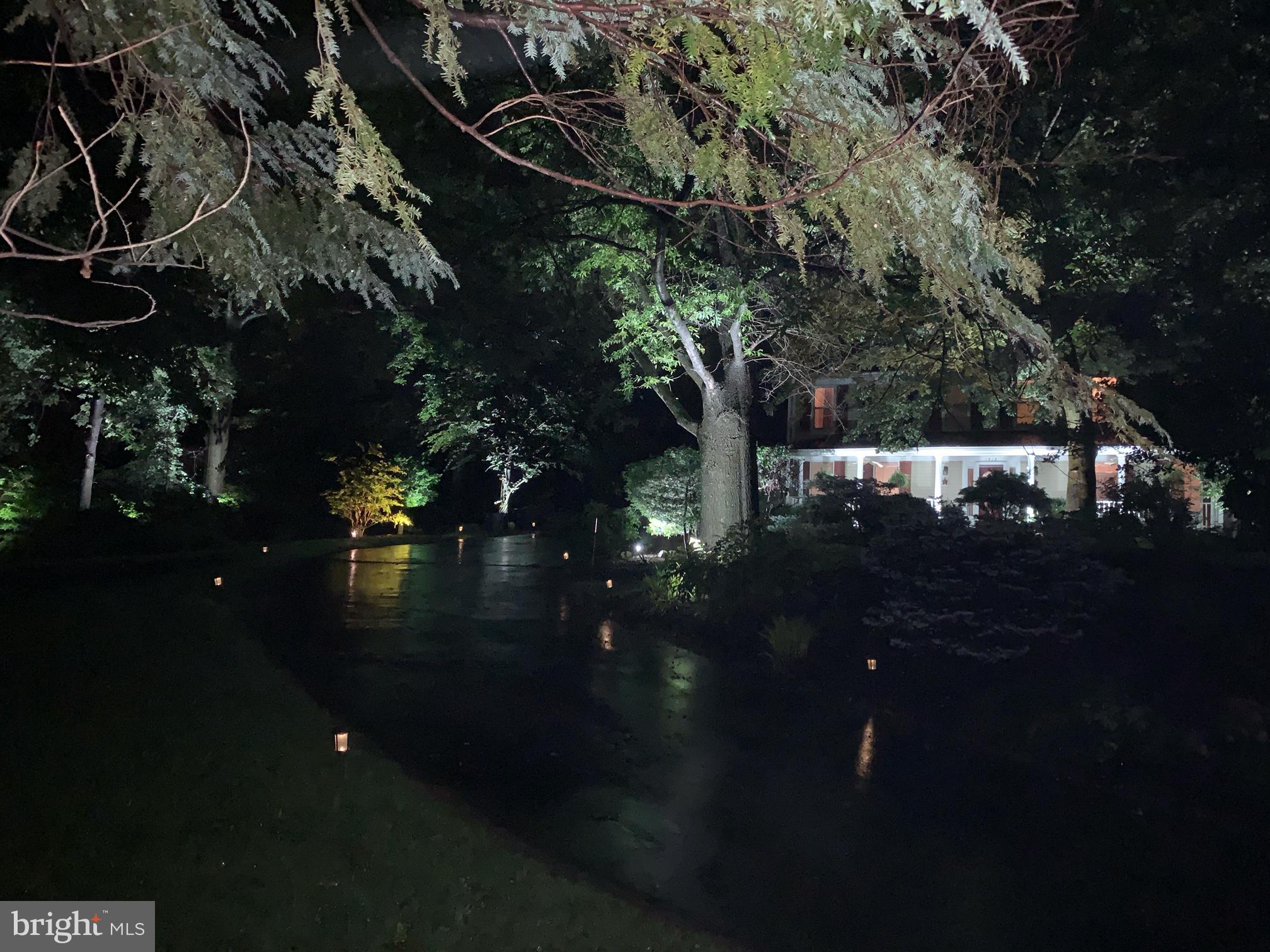 1515 Stuart Road Reston, VA 20194 - Photo 14 of 81 Lighted Driveway at night