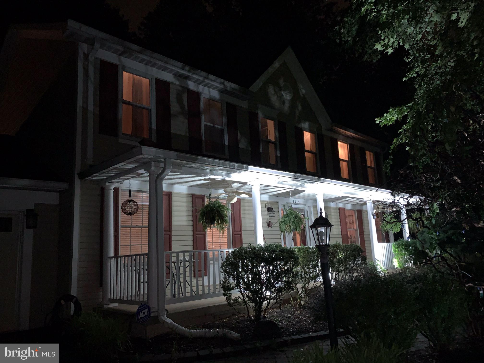 1515 Stuart Road Reston, VA 20194 - Photo 10 of 81 Front Porch at Night
