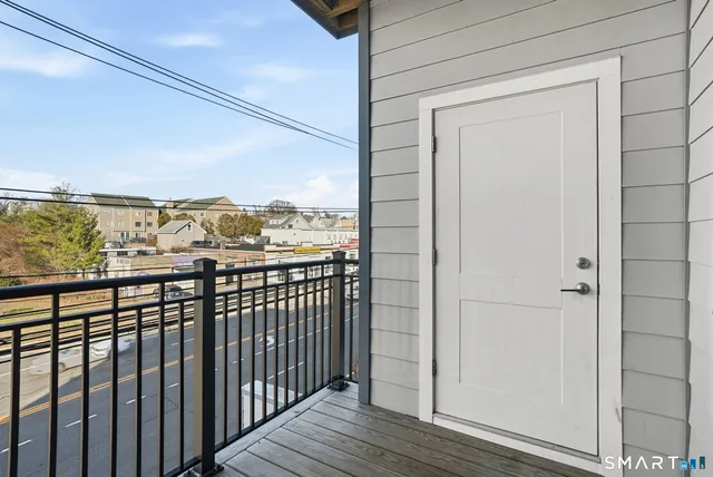 a view of city from balcony
