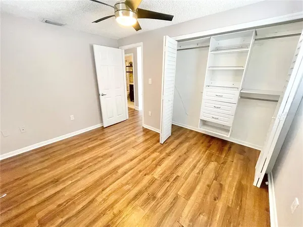 wooden floor in an empty room