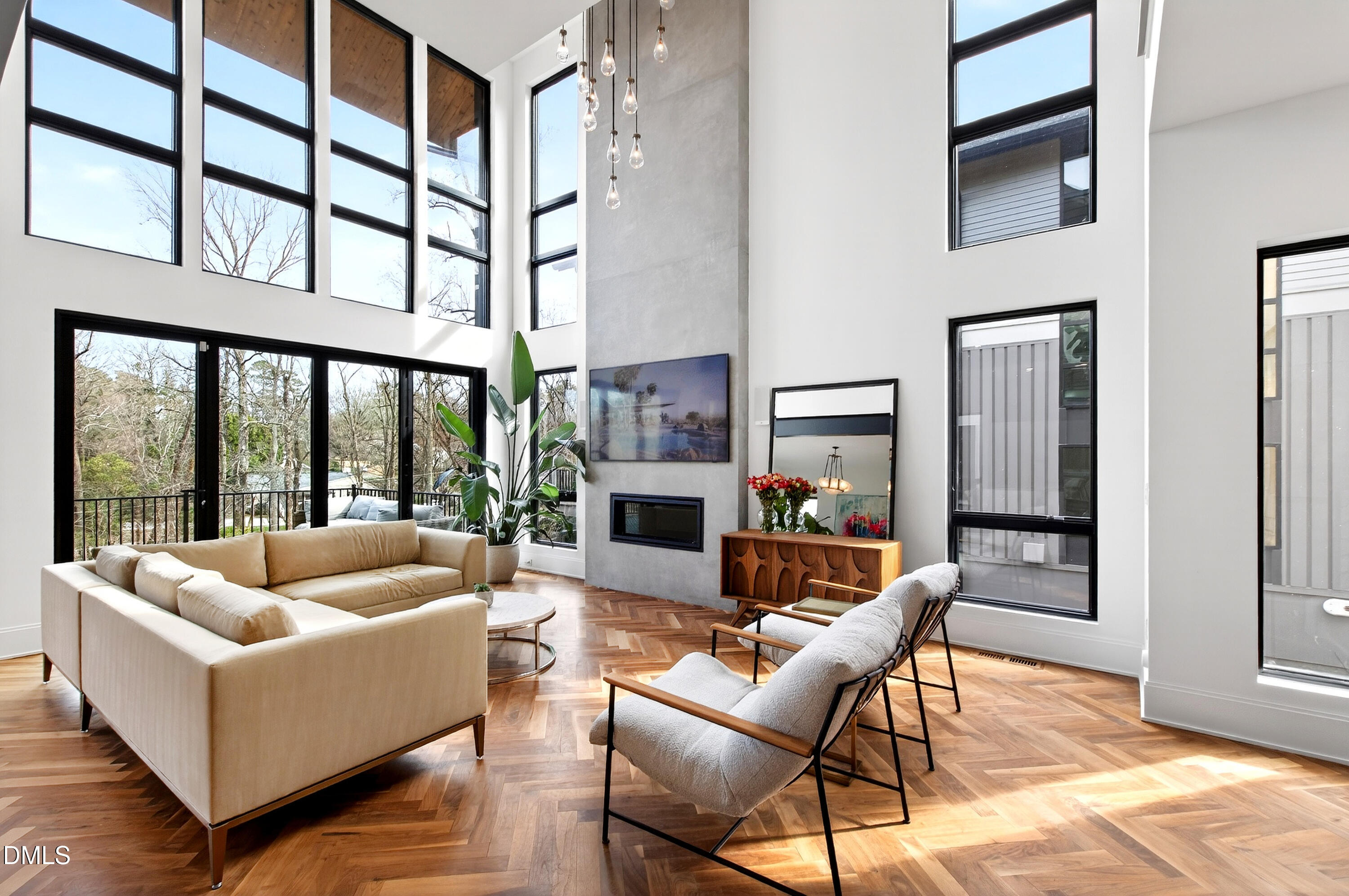 1617 Nottingham Road Raleigh, NC 27607 - Photo 3 of 76 a living room with furniture fireplace and a large window