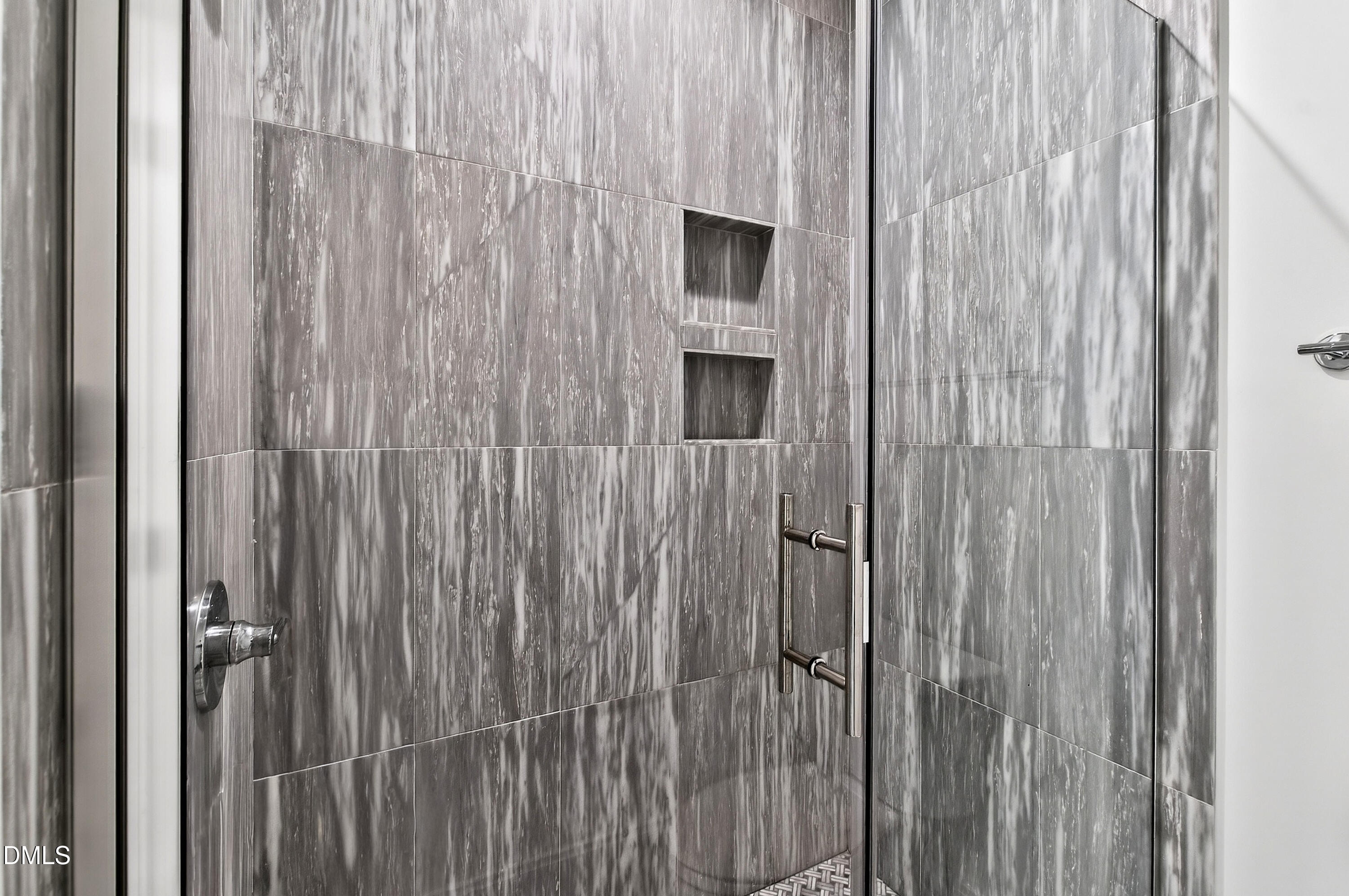 1617 Nottingham Road Raleigh, NC 27607 - Photo 46 of 76 a view of a bathroom with a shower curtain