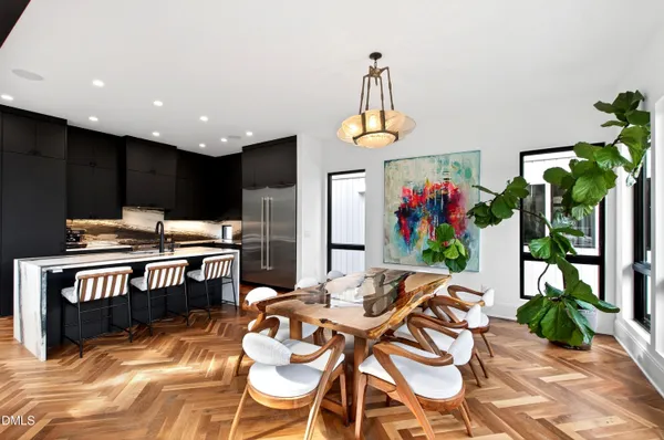 a room with lots of counter top space
