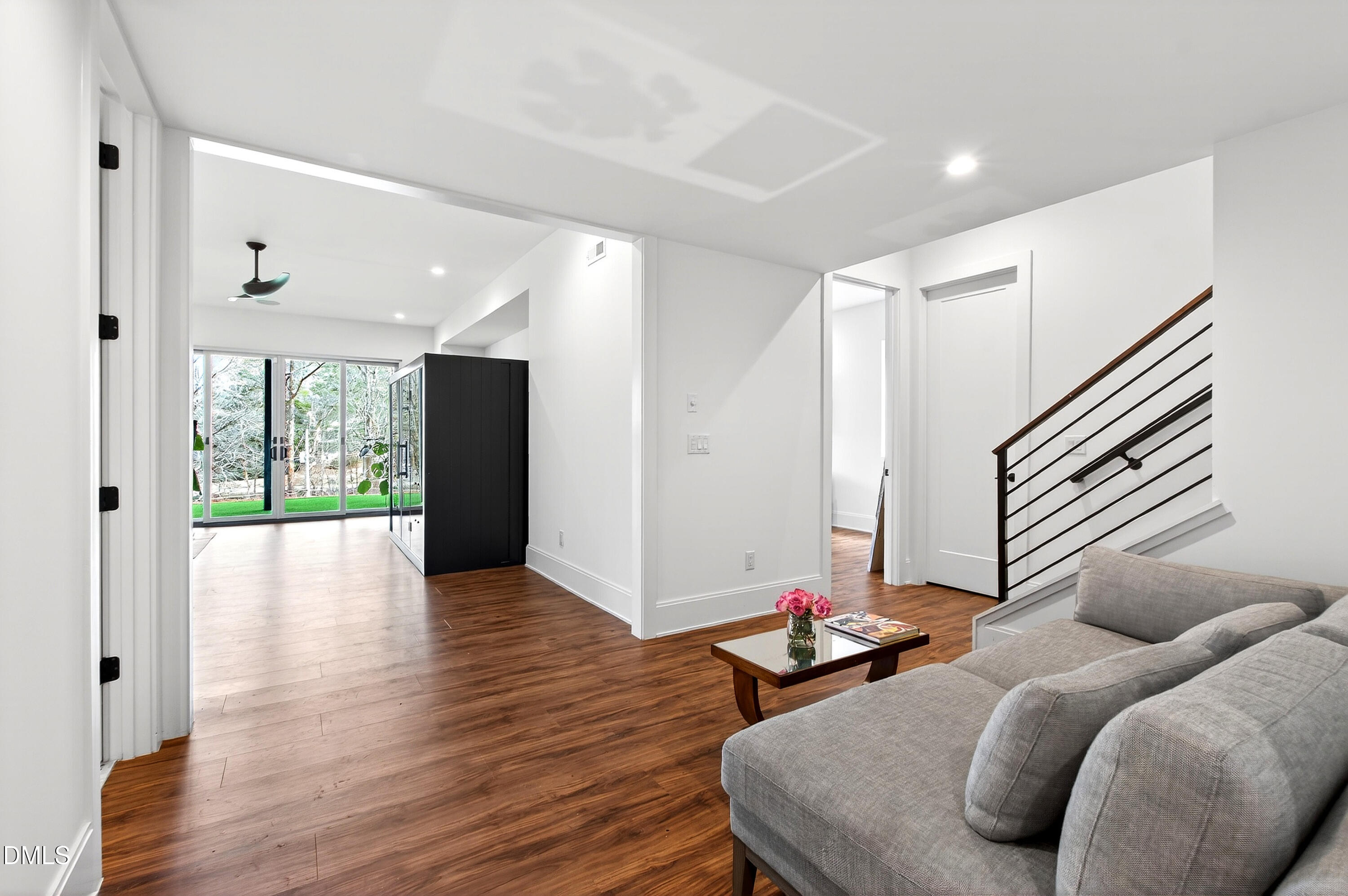 1617 Nottingham Road Raleigh, NC 27607 - Photo 52 of 76 a living room with furniture and wooden floor