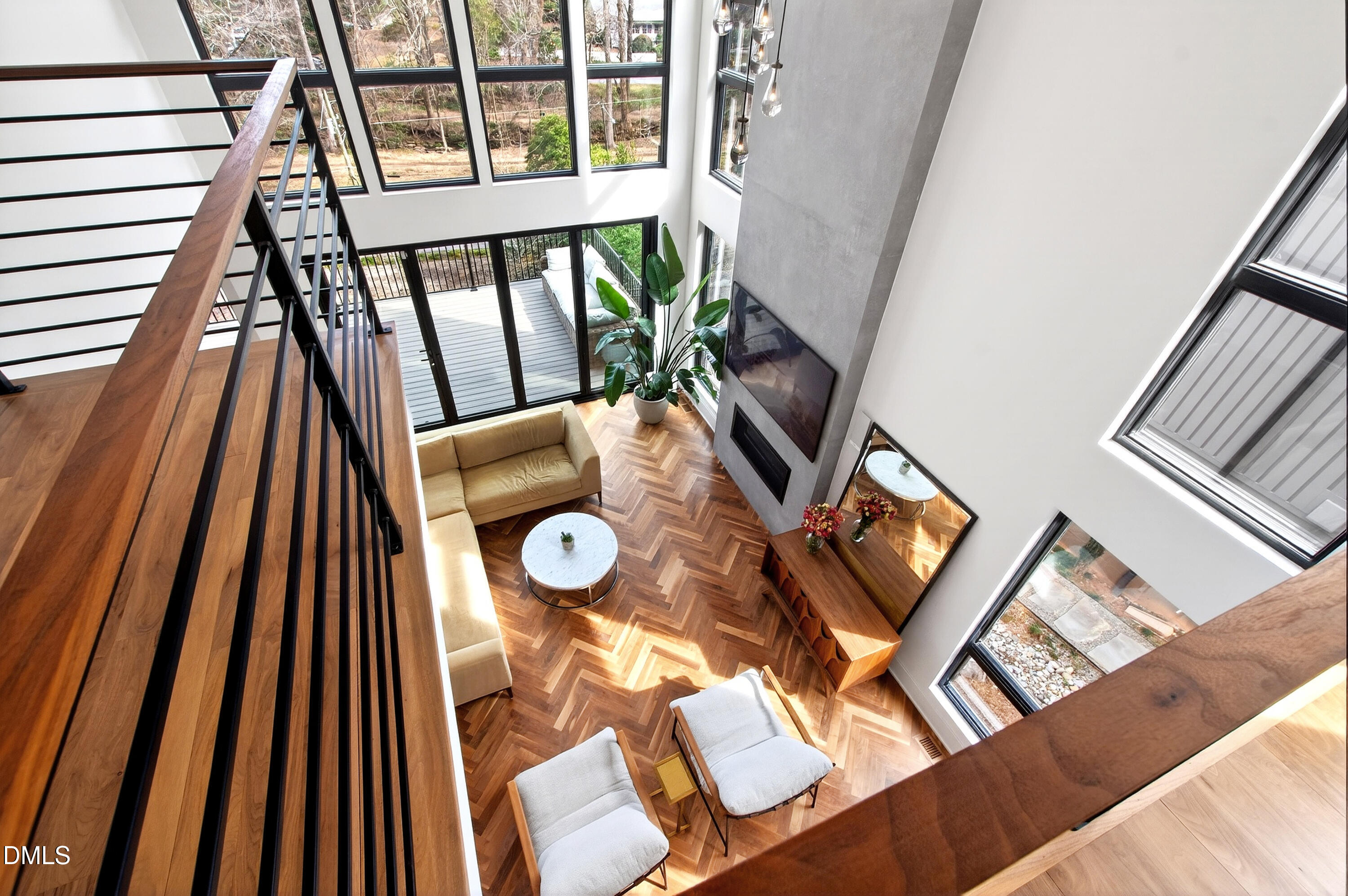 1617 Nottingham Road Raleigh, NC 27607 - Photo 7 of 76 a view of a living room with furniture and wooden floor