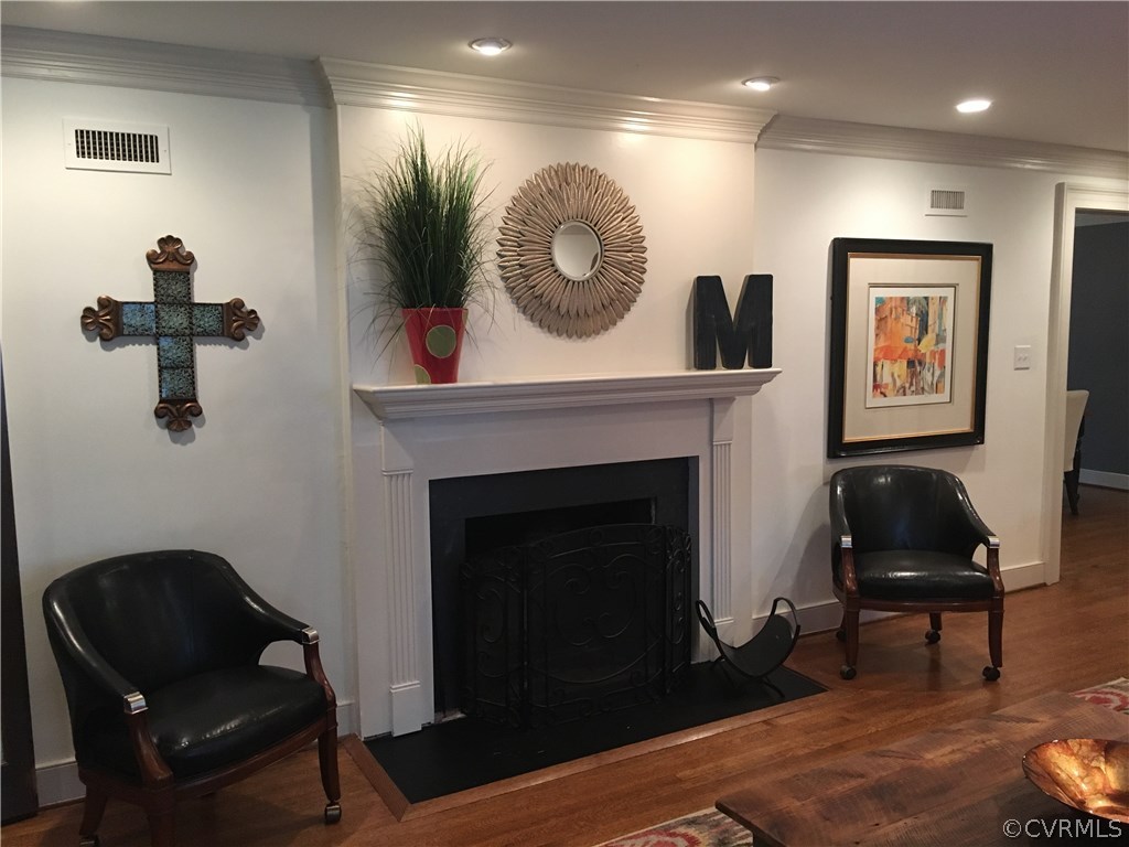 300 Ralston Road Henrico, VA 23229 - Photo 3 of 14 a living room with furniture and a fireplace