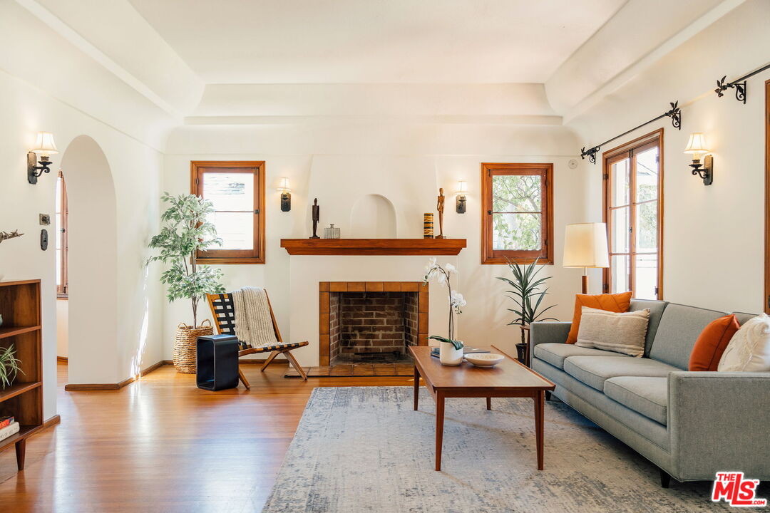 2101 Lambert Drive Pasadena, CA 91107 - Photo 5 of 48 a living room with furniture and a fireplace
