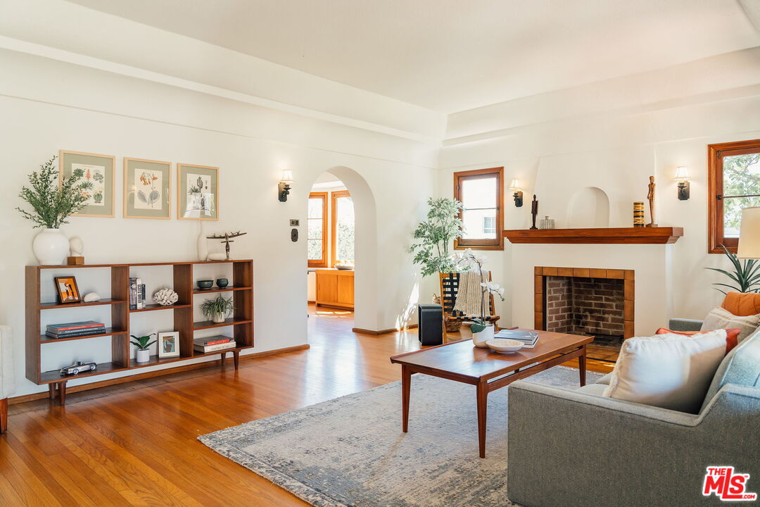 2101 Lambert Drive Pasadena, CA 91107 - Photo 6 of 48 a living room with furniture and a fireplace