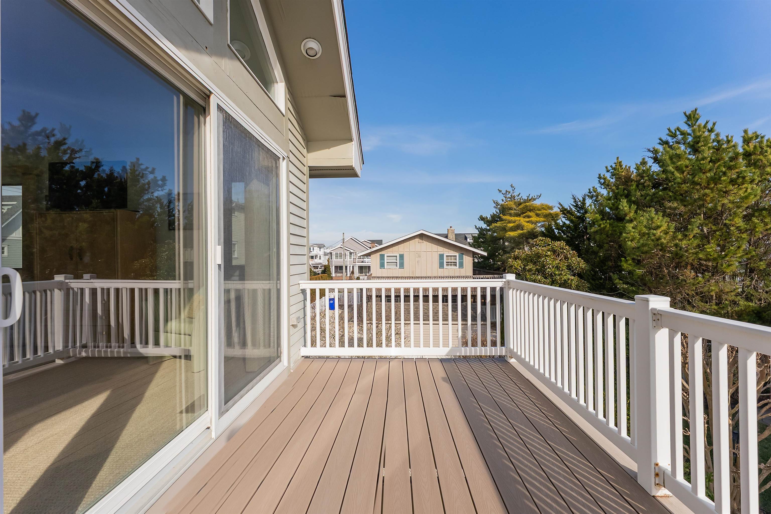 177 71st Street Avalon, NJ 08202 - Photo 35 of 44 a view of a wooden roof with stairs