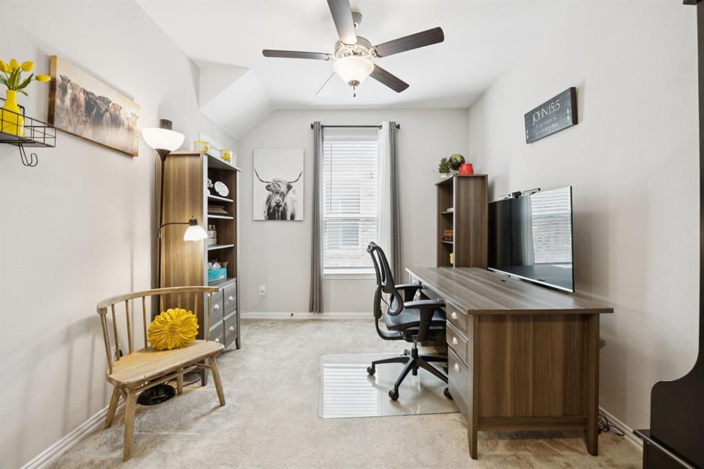 2448 Jack Rabbit Way Northlake, TX 76247 - Photo 11 of 40 a view of a workspace with furniture and a window
