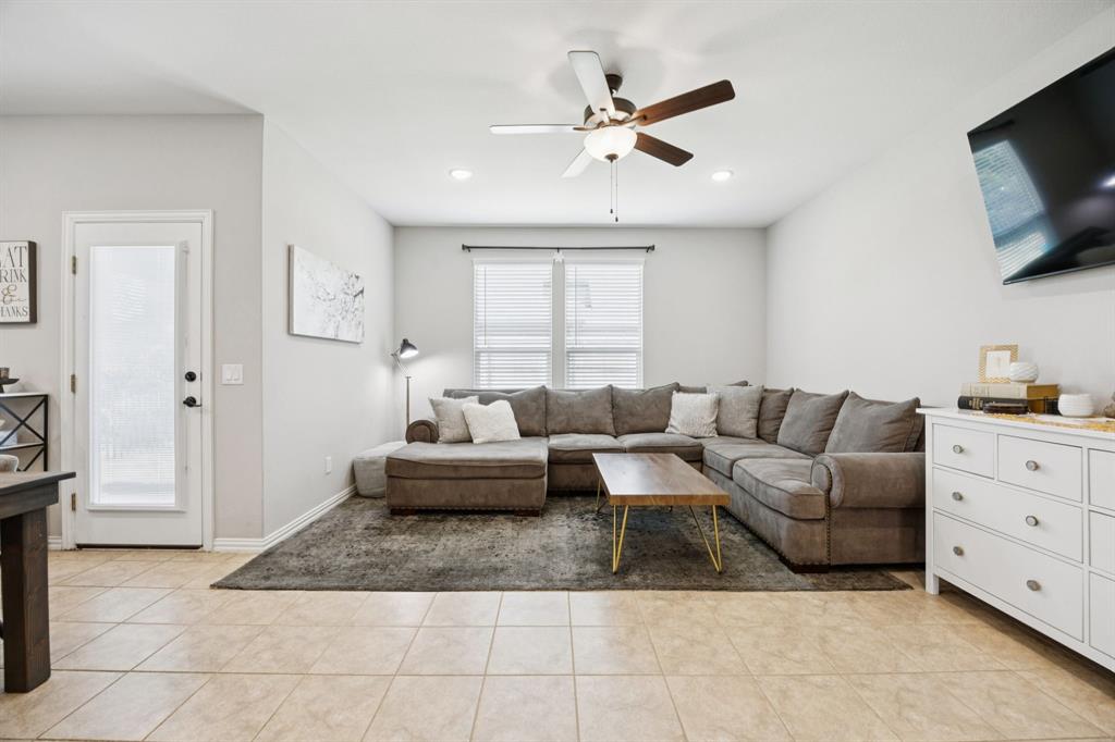 2448 Jack Rabbit Way Northlake, TX 76247 - Photo 16 of 40 a living room with furniture and a flat screen tv