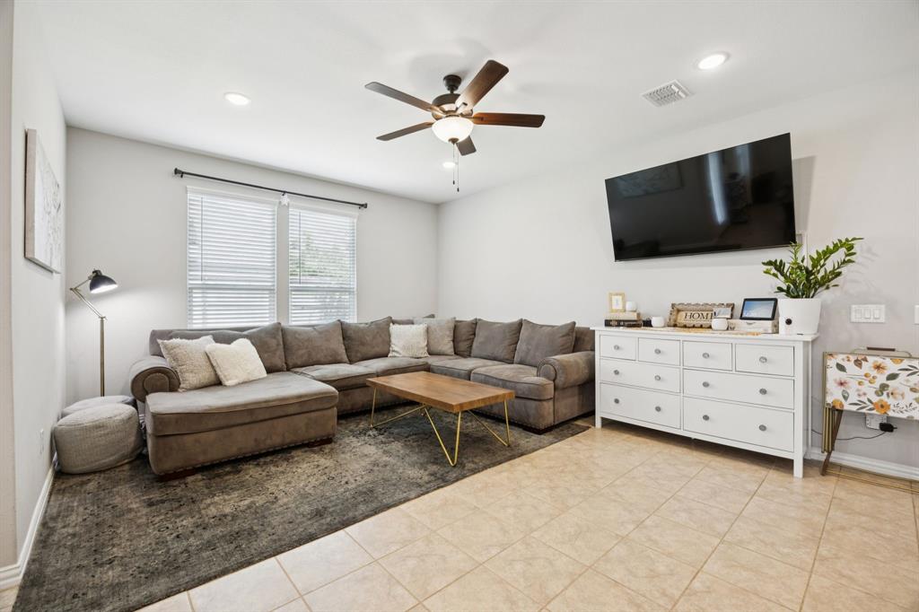 2448 Jack Rabbit Way Northlake, TX 76247 - Photo 2 of 40 a living room with furniture and a flat screen tv