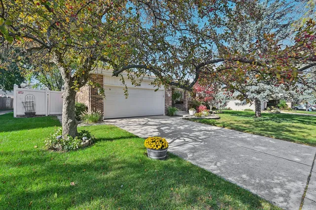 a view of outdoor space yard and green space