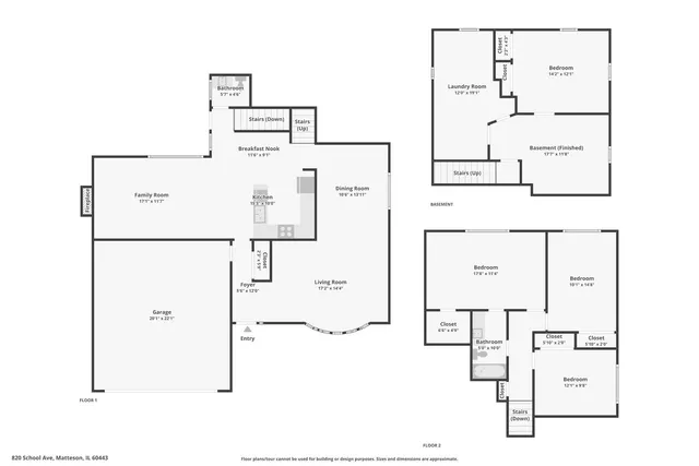 $314,900 | 820 School Avenue, Matteson, IL 60443
