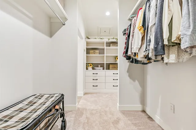 a bath tub sitting next to a window