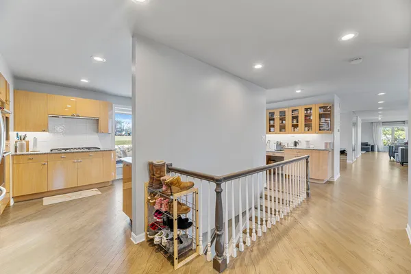 a view of a workspace with furniture