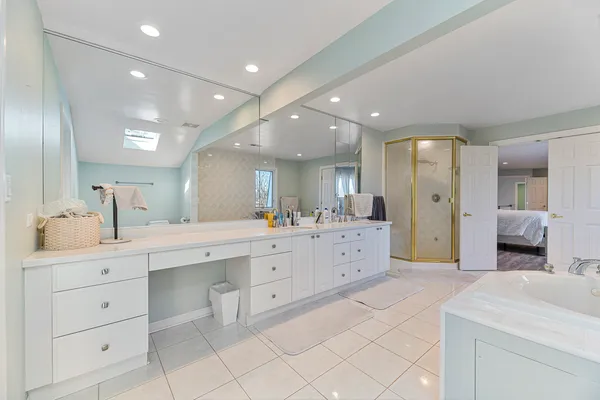 a living room with furniture and a gate