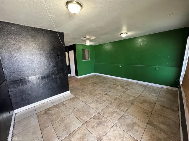 an empty room with a natural light