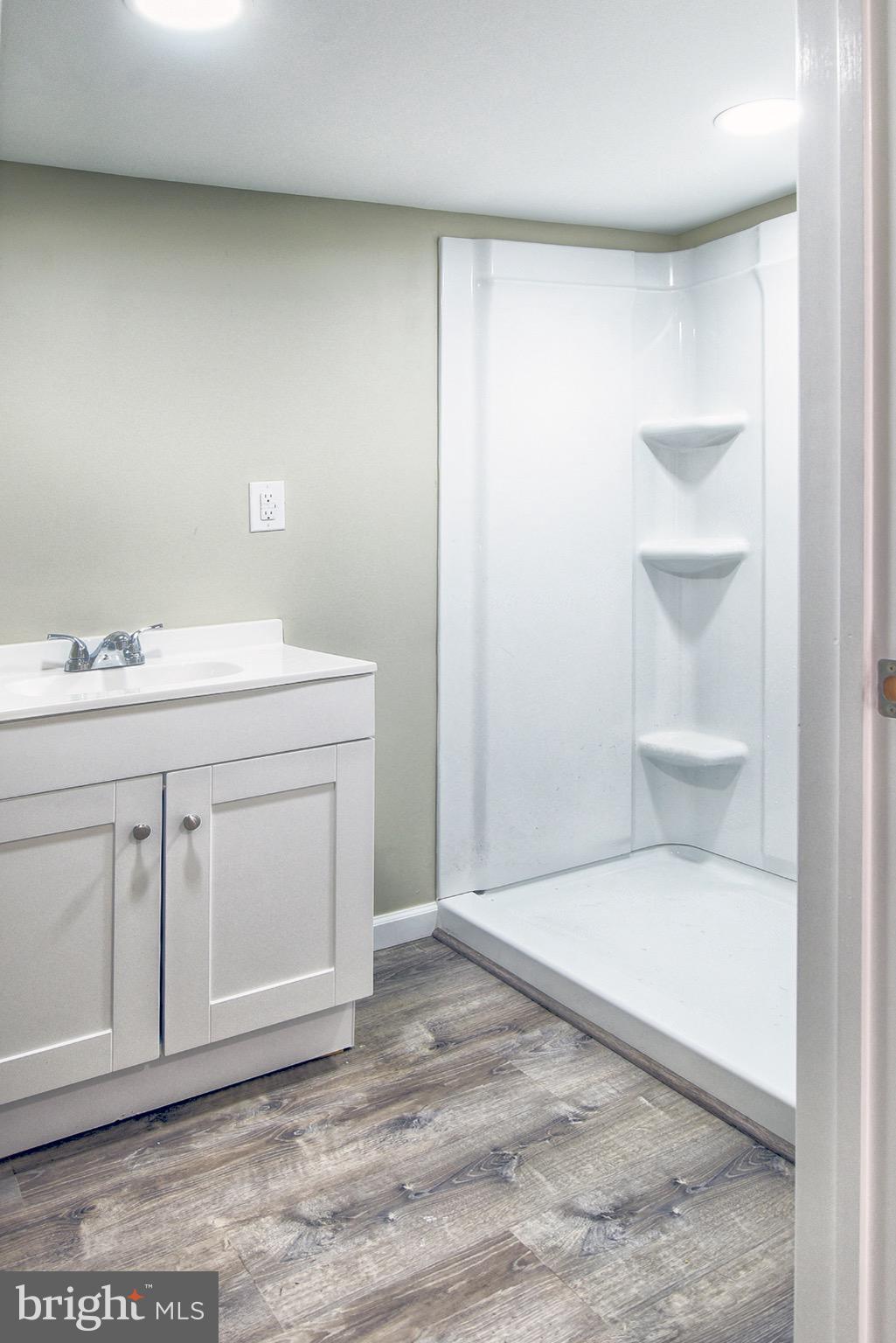8833 Georgetown Road Chestertown, MD 21620 - Photo 23 of 47 a bathroom with a sink and a mirror