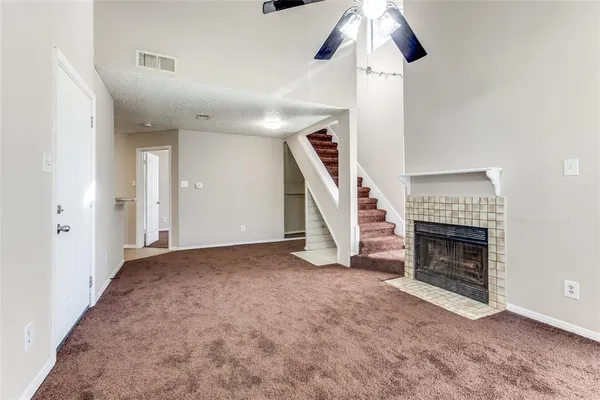 wooden floor fireplace and entryway