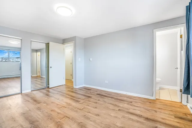 a view of a room with an empty room