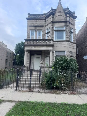 a front view of a house