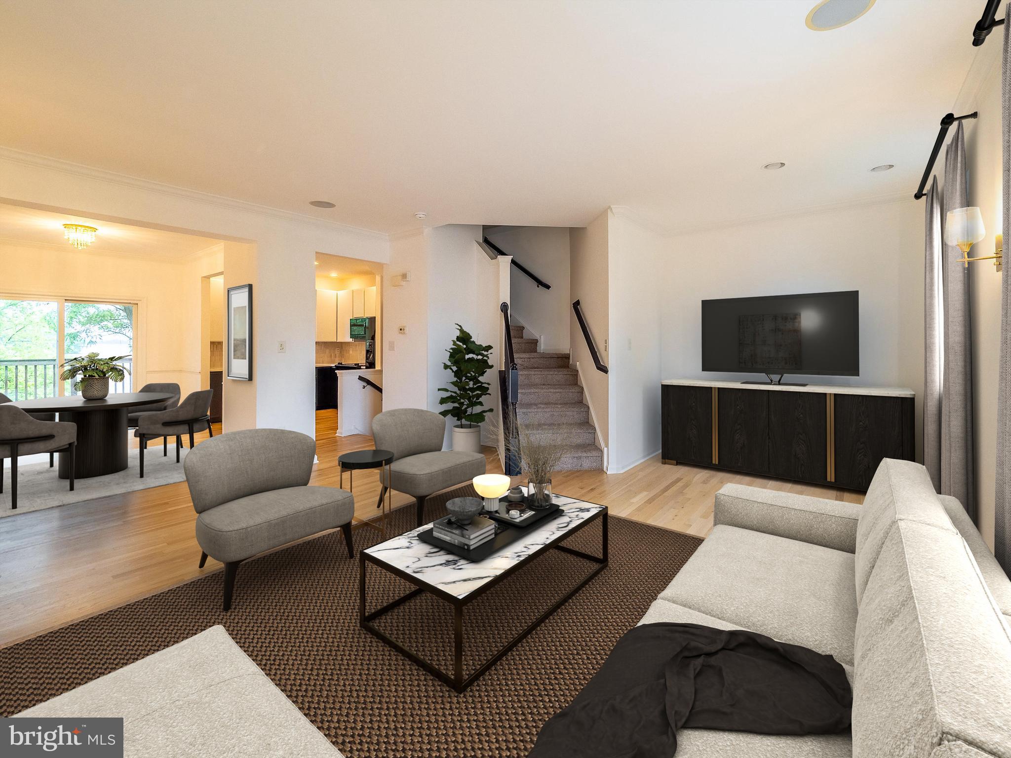 70 River Lane Delanco, NJ 08075 - Photo 11 of 35 a living room with furniture and a flat screen tv