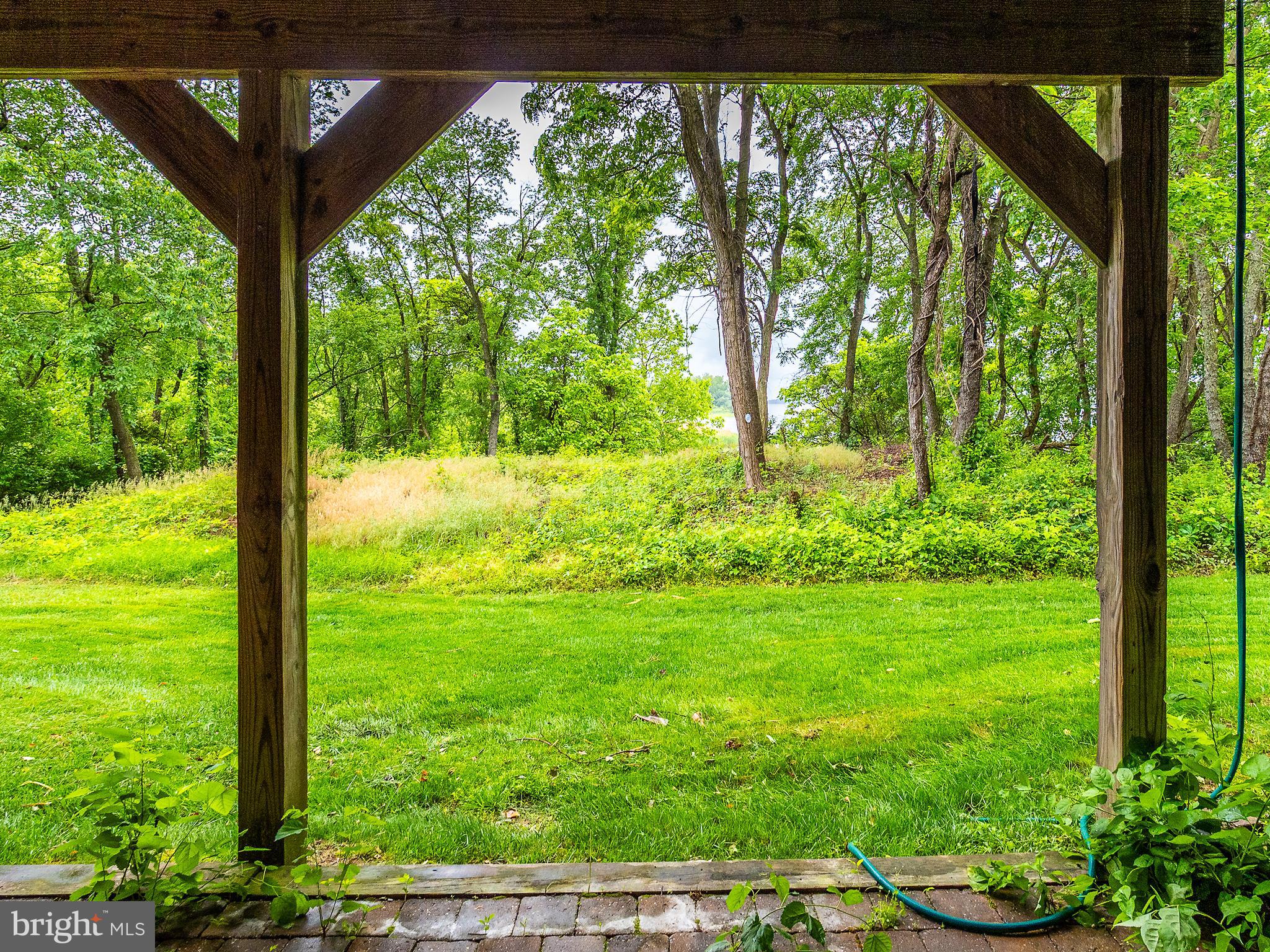 70 River Lane Delanco, NJ 08075 - Photo 29 of 35 a view of a garden with plants and large trees