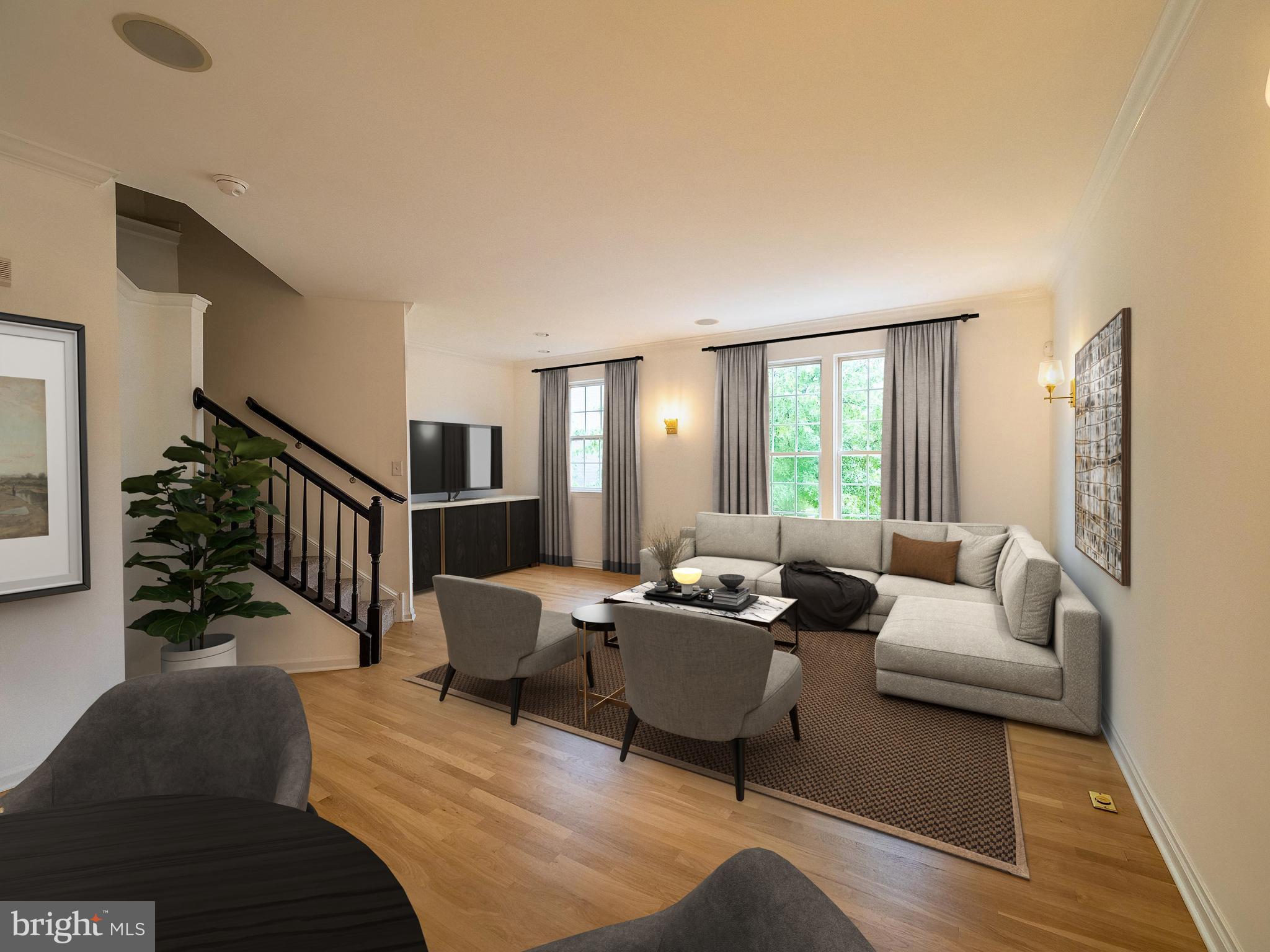 70 River Lane Delanco, NJ 08075 - Photo 10 of 35 a living room with furniture or wooden floor and a large window