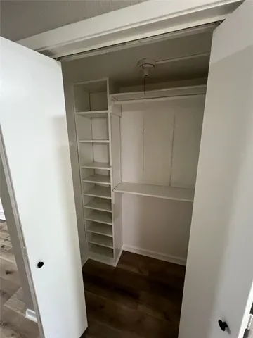 a view of walk in closet