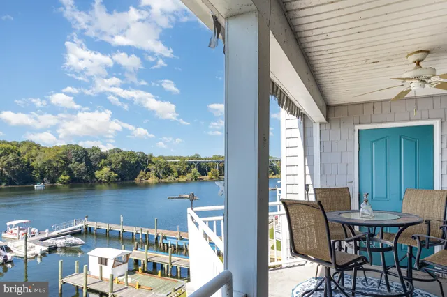 a view of a lake from balcony