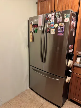 a close view of a refrigerator