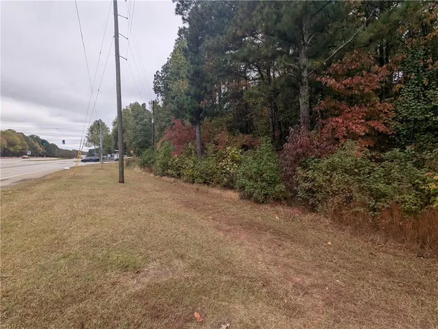 a view of an outdoor space with trees