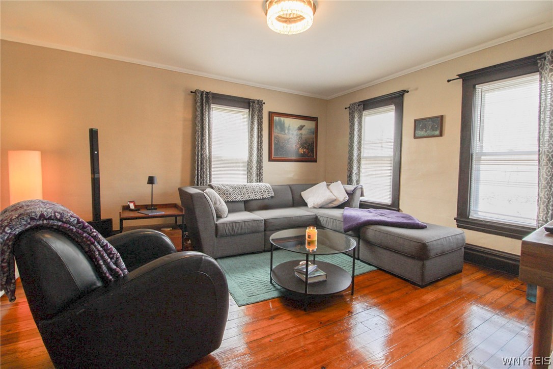 507 Canal Street Ridgeway, NY 14103 - Photo 3 of 25 living room (15 x 13) beautiful refinished hardwoo