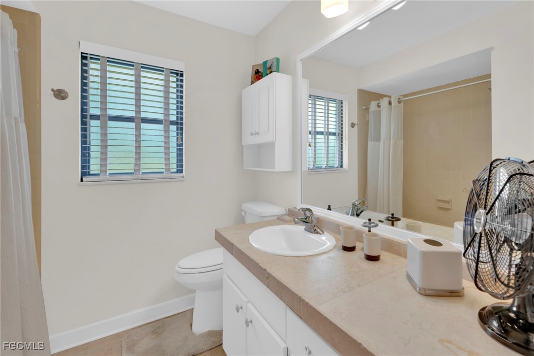 14501 Old Olga Road Fort Myers, FL 33905 - Photo 33 of 42 a bathroom with a sink a toilet and a mirror