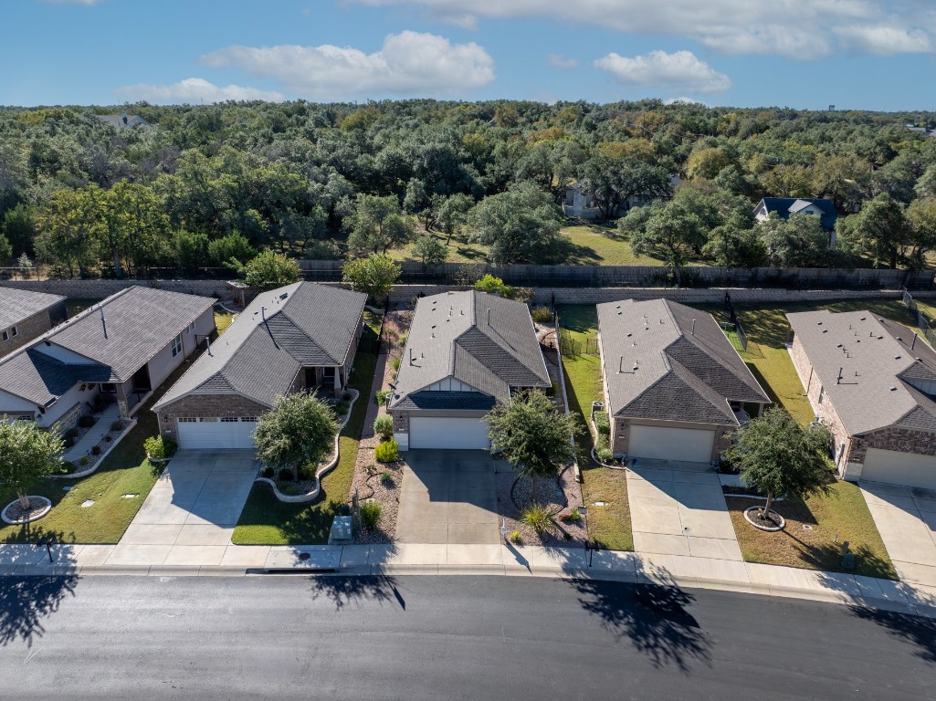307 Hobby Street Georgetown, TX 78633 - Photo 36 of 40 an aerial view of a house with a garden