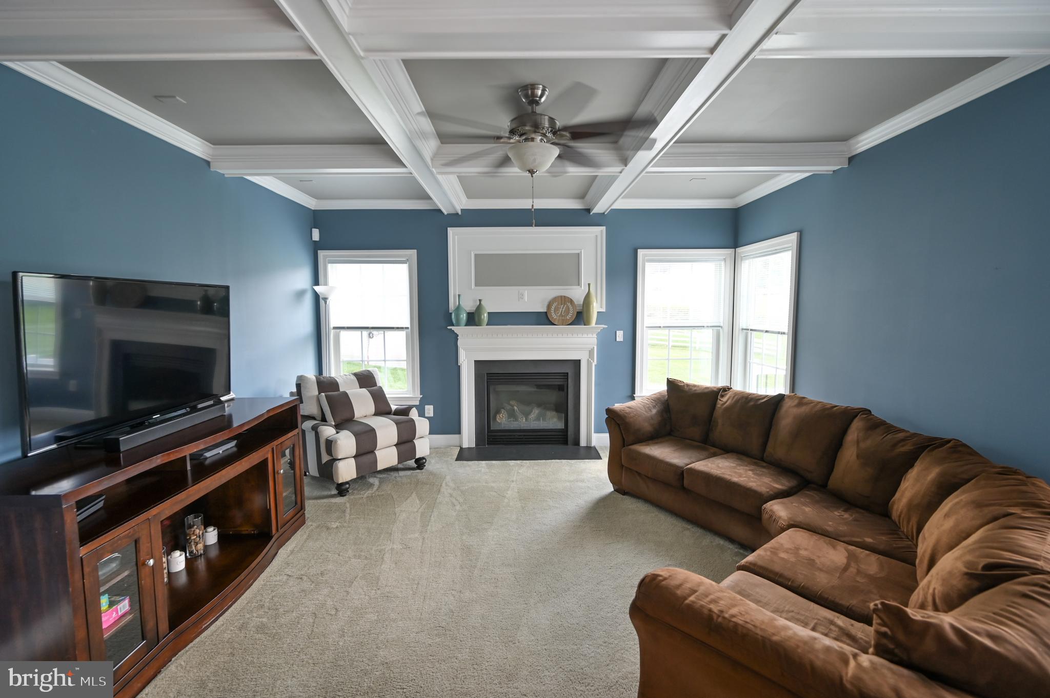 2528 Codorus Lane Spring Grove, PA 17362 - Photo 18 of 77 a living room with furniture flat screen tv and a fireplace