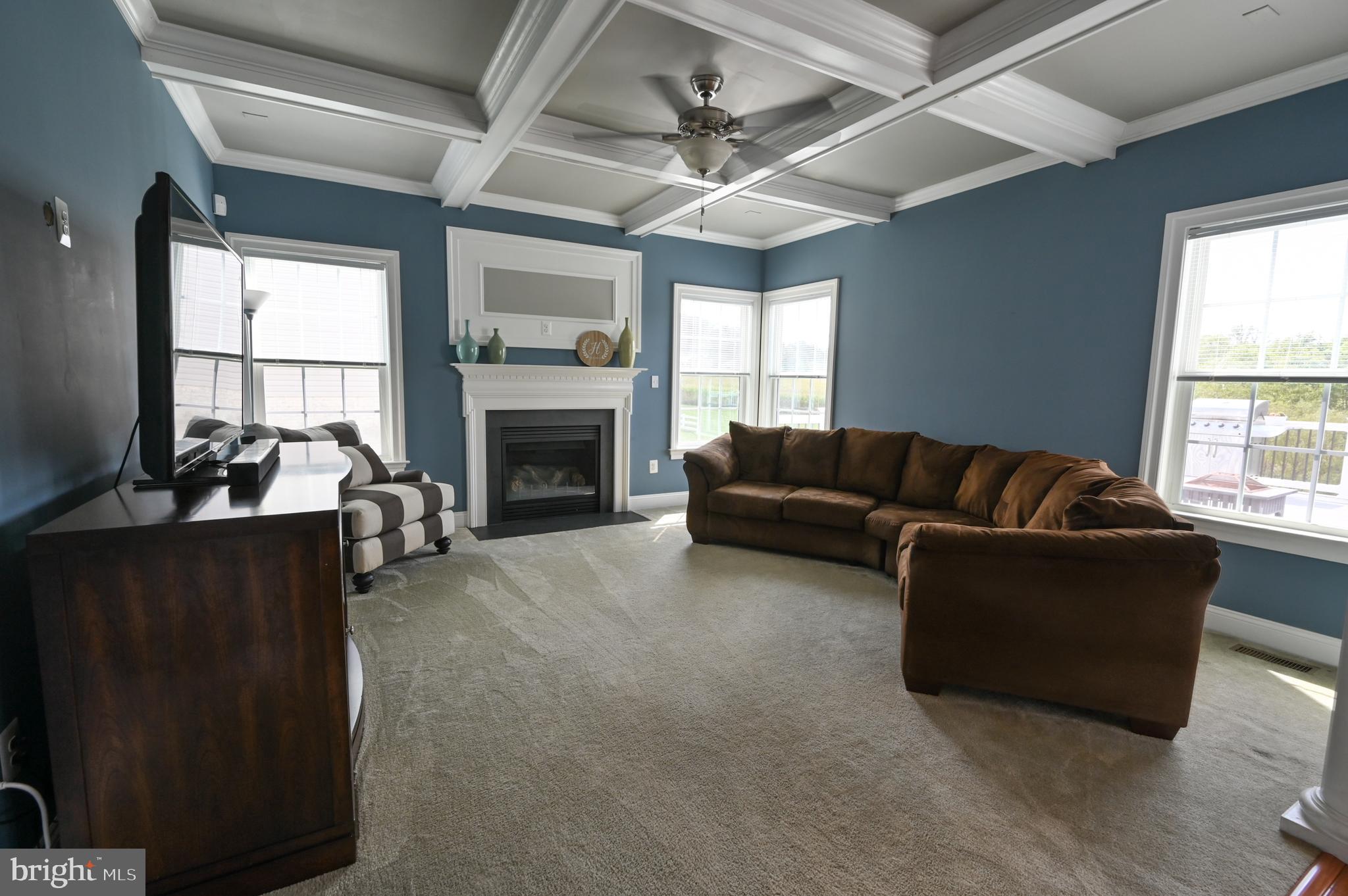 2528 Codorus Lane Spring Grove, PA 17362 - Photo 7 of 77 a living room with furniture a fireplace and a large window