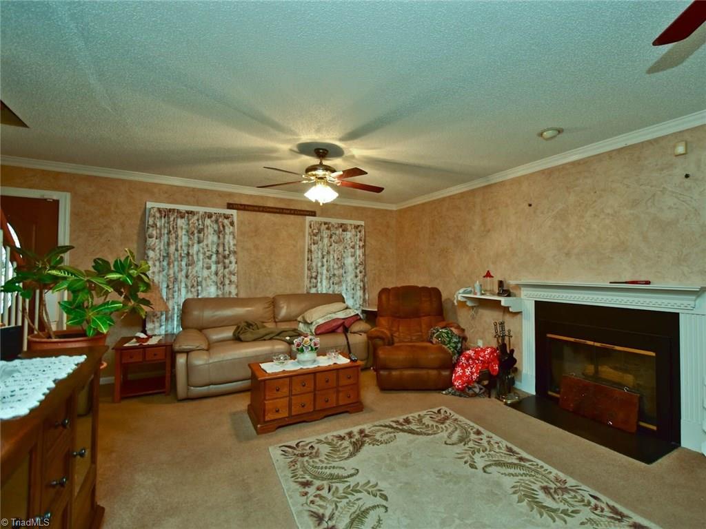 3936 Johnson Street High Point, NC 27265 - Photo 3 of 21 Living room with working fireplace