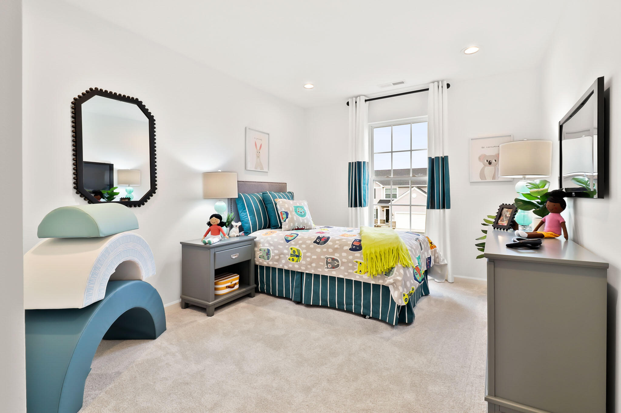 6786 East 104th Avenue Crown Point, IN 46307 - Photo 16 of 21 a bedroom with furniture and a mirror