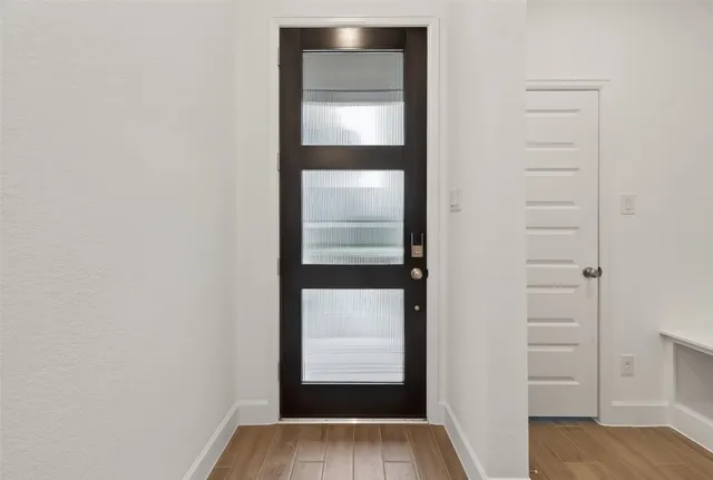 a view of walk in closet with window