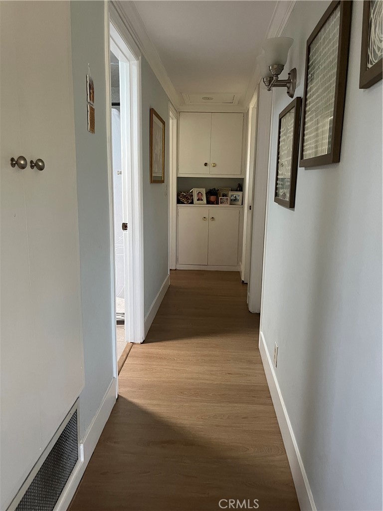 2454 Beacon Street Fullerton, CA 92835 - Photo 22 of 53 a view of a kitchen from the hallway