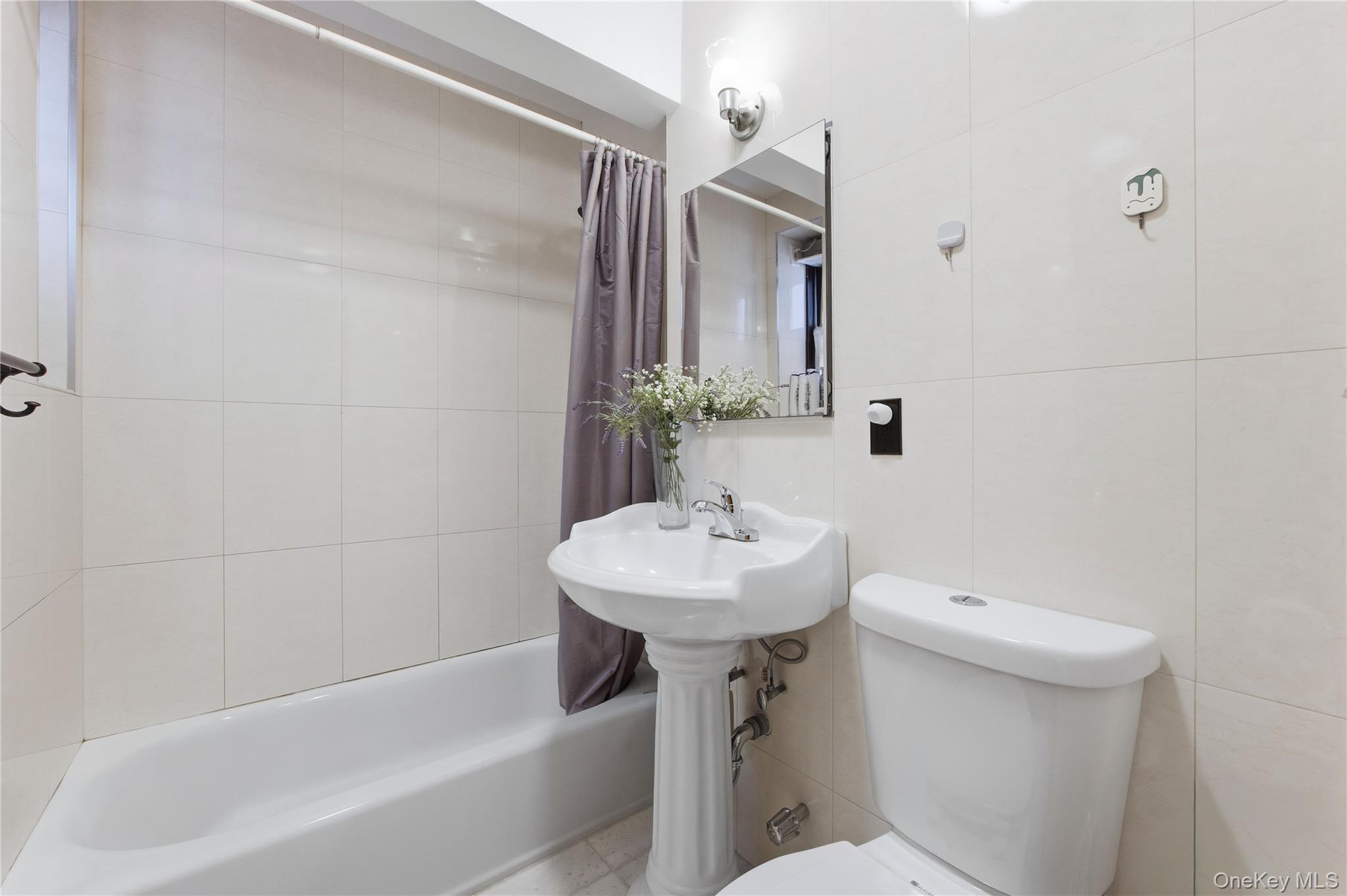 150-25 72nd Road, Unit 6A Queens, NY 11367 - Photo 12 of 13 a bathroom with a sink a toilet and a bathtub