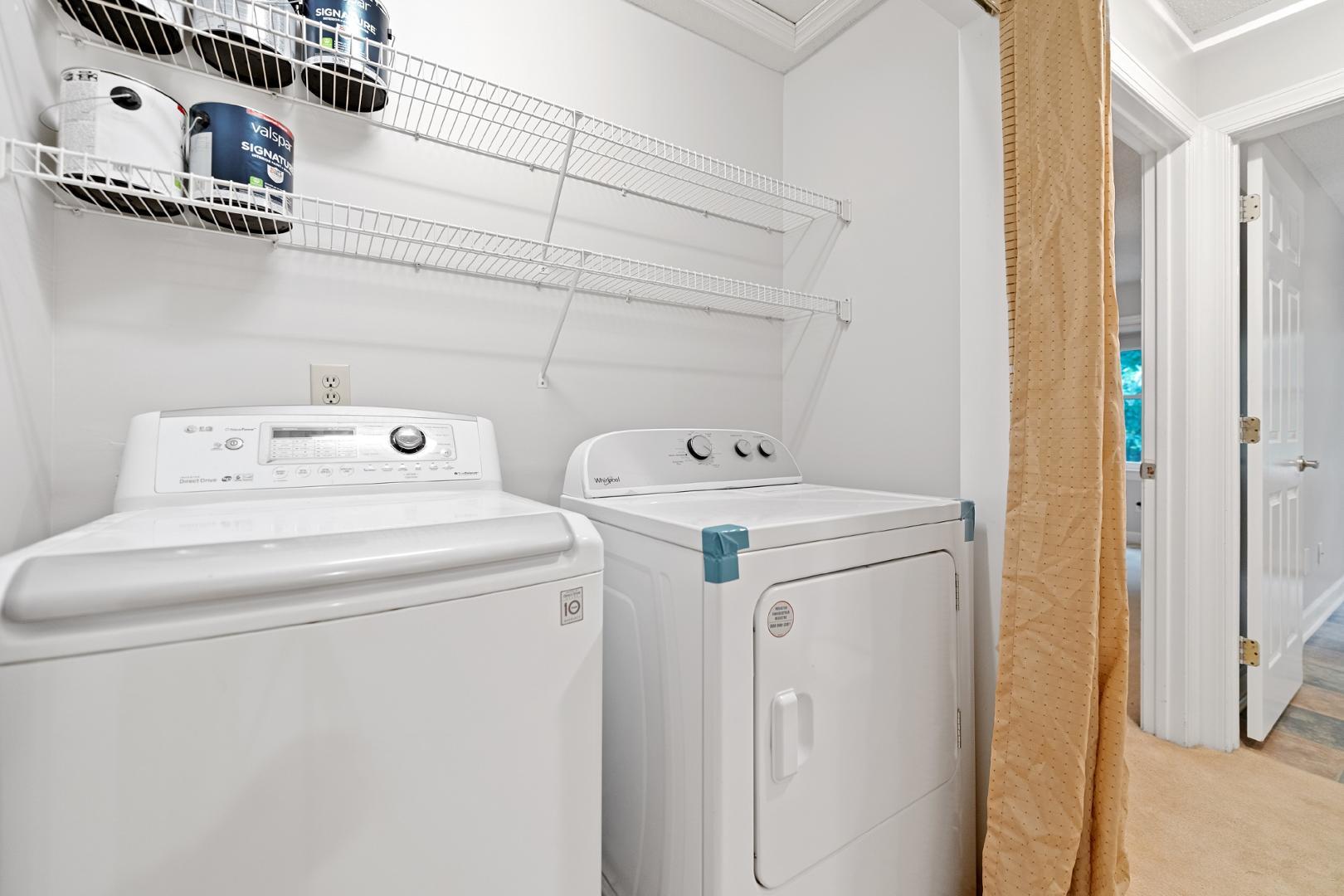 4111 Settlement Drive Durham, NC 27713 - Photo 10 of 16 a utility room with dryer and washer