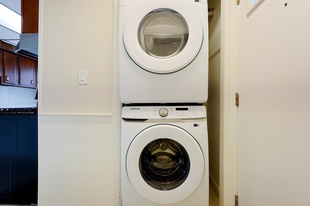 33 Woodleigh Road, Unit 2 Watertown, MA 02472 - Photo 18 of 23 a utility room with dryer and washer