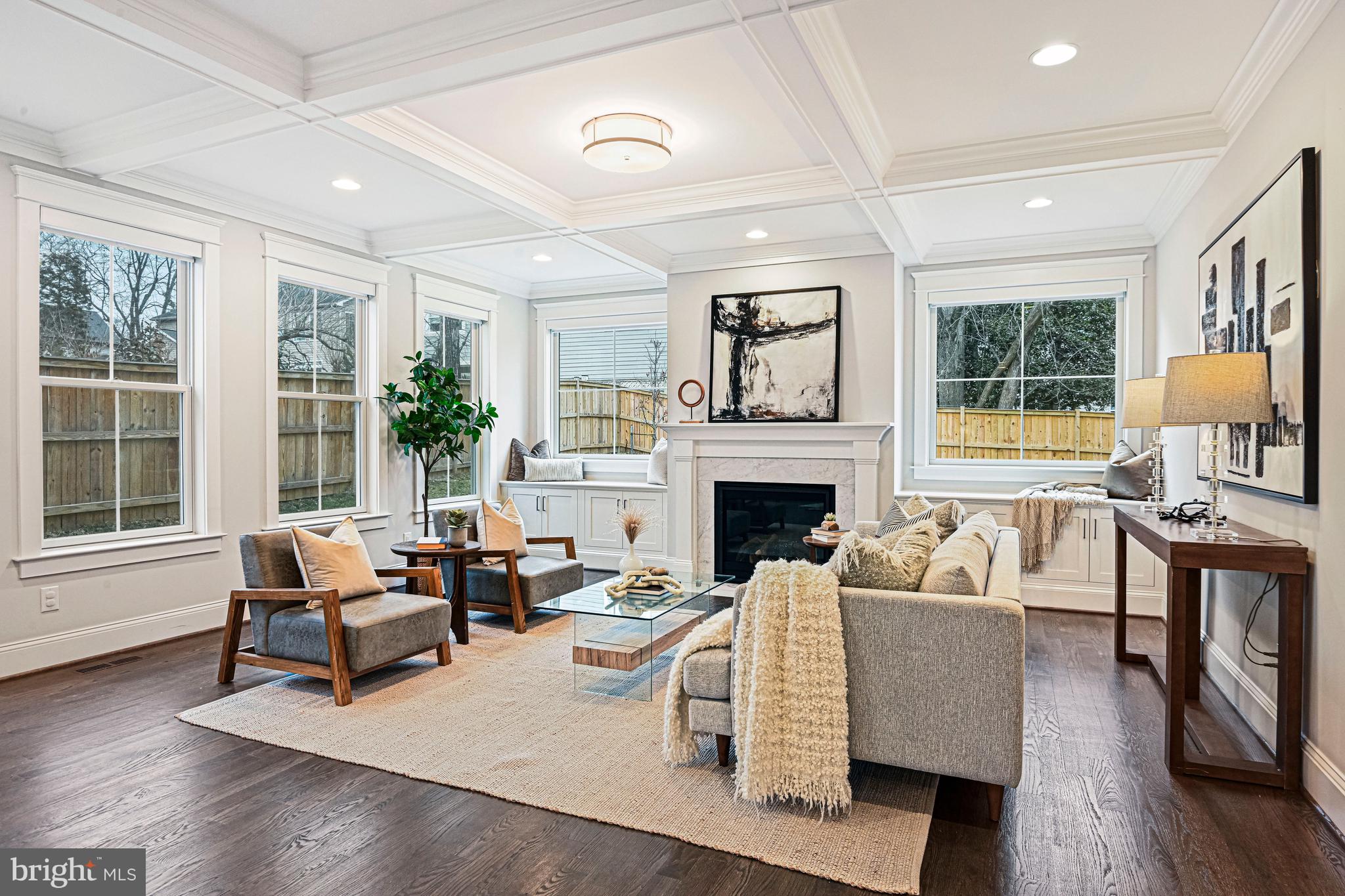 6447 Tucker Avenue McLean, VA 22101 - Photo 10 of 47 a living room with furniture fireplace and window