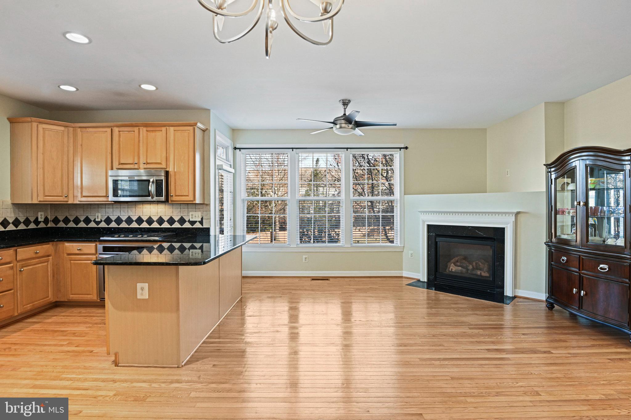 4150 Jeremy Grv Court Fairfax, VA 22030 - Photo 10 of 26 a living room with stainless steel appliances granite countertop a stove and a fireplace