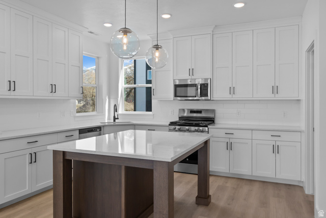 248 West 2920th Street South Logan, UT 84321 - Photo 18 of 47 White shaker cabinetry with dark hardware